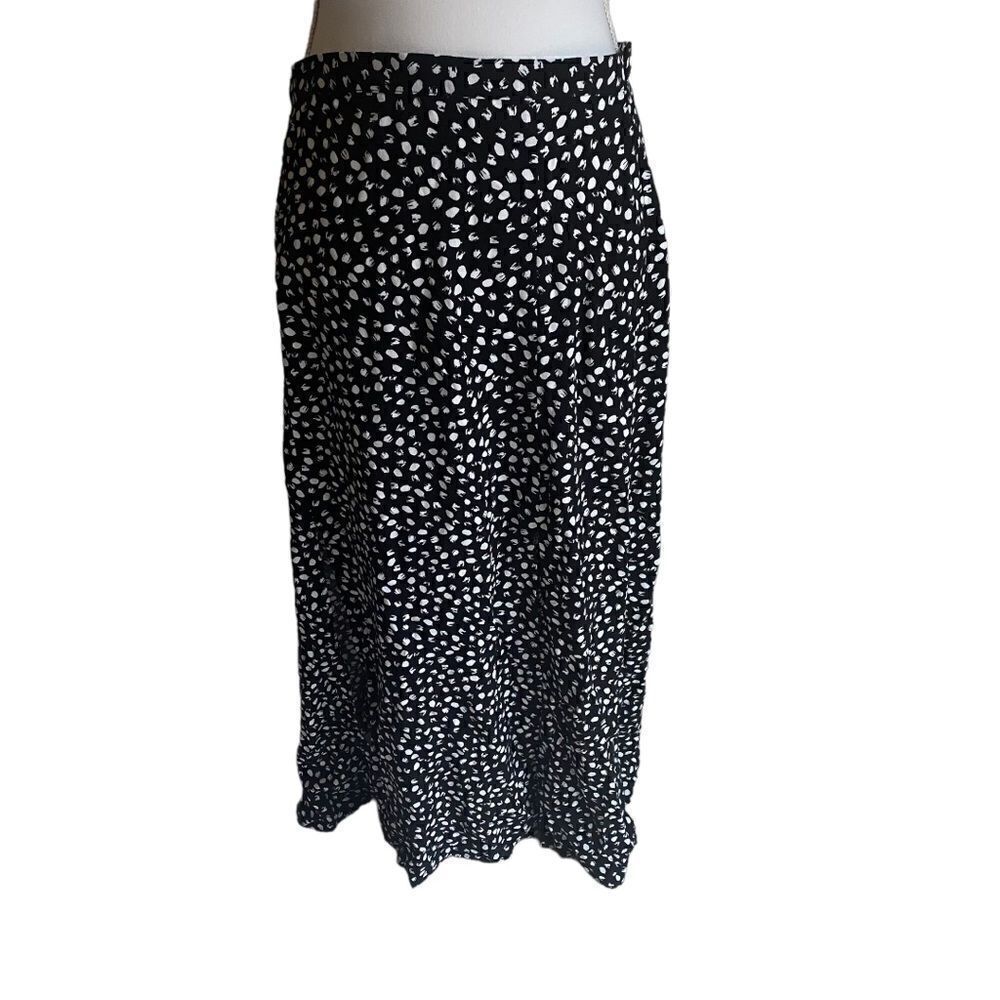 Topshop Black & White Maxi Skirt Size 10
